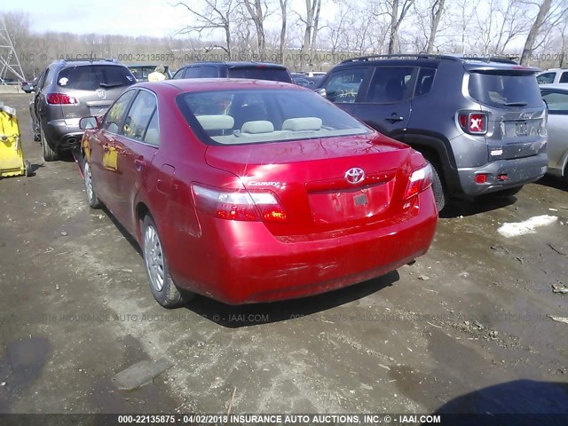 4T1BE46K69U376519 - 2009 TOYOTA CAMRY SE/LE/XLE RED photo 3