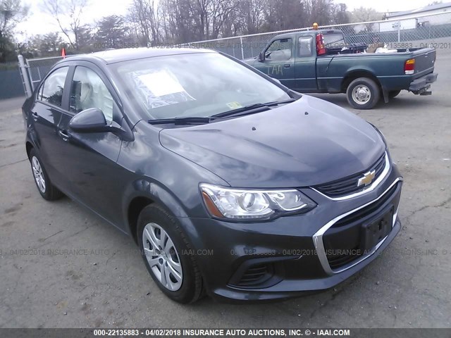 1G1JB5SHXH4122666 - 2017 CHEVROLET SONIC LS 灰色 照片 1