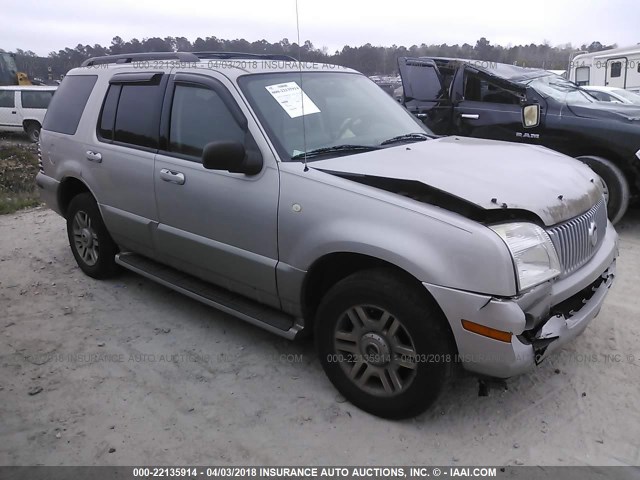 4M2DU86K93ZJ38689 - 2003 MERCURY MOUNTAINEER  SILVER photo 1