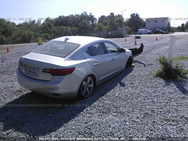 19VDE1F34FE009903 - 2015 ACURA ILX 20 SILVER photo 4