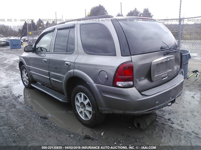 5GADT13S052217573 - 2005 BUICK RAINIER CXL GRAY photo 3