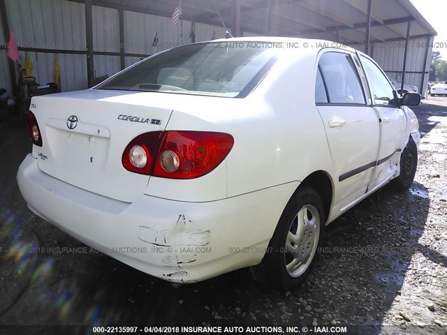 1NXBR32E17Z855992 - 2007 TOYOTA COROLLA CE/LE/S WHITE photo 4