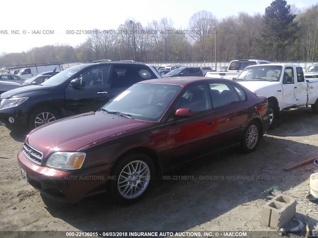 4S3BE635637205581 - 2003 SUBARU LEGACY L/L SPECIAL MAROON photo 2