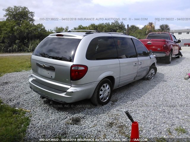 2C4GP64L25R429980 - 2005 CHRYSLER TOWN & COUNTRY LIMITED SILVER photo 4