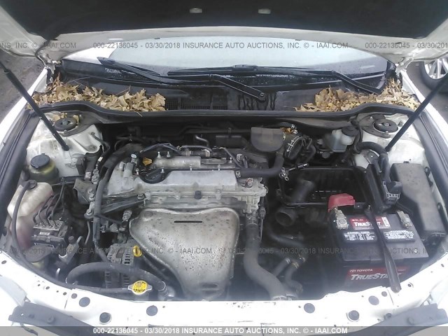 4T1BF3EK3AU564735 - 2010 TOYOTA CAMRY SE/LE/XLE WHITE photo 10