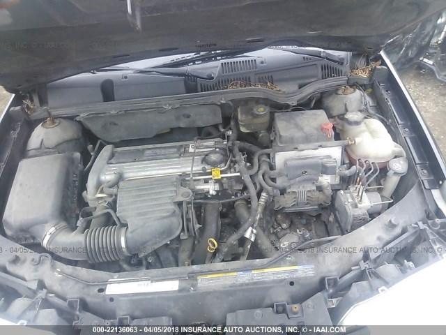 1G8AJ52F43Z116814 - 2003 SATURN ION LEVEL 2 BLACK photo 10