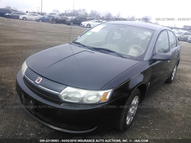 1G8AJ52F43Z116814 - 2003 SATURN ION LEVEL 2 BLACK photo 2
