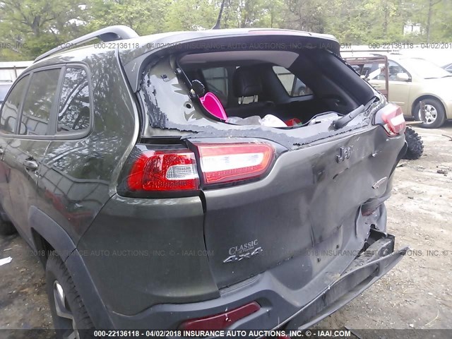 1C4PJMBSXFW521282 - 2015 JEEP CHEROKEE TRAILHAWK 绿色 照片 6