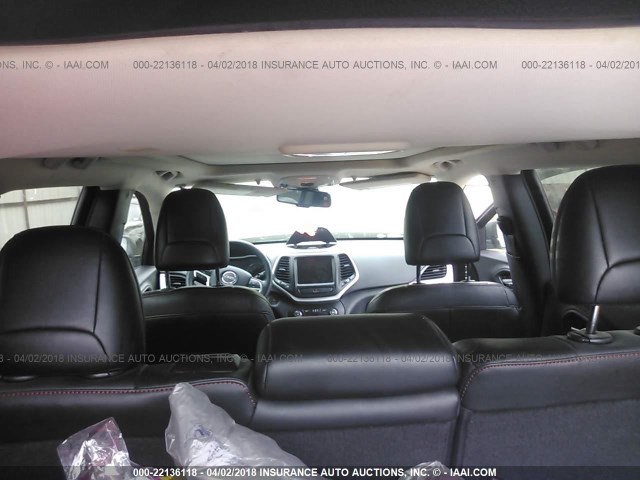 1C4PJMBSXFW521282 - 2015 JEEP CHEROKEE TRAILHAWK 绿色 照片 8