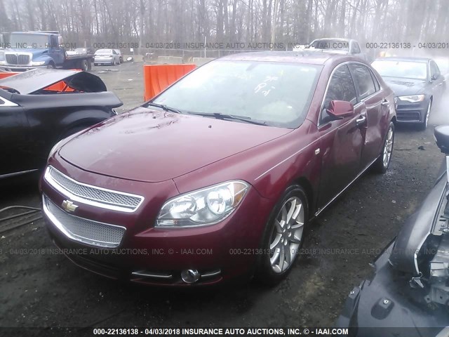 1G1ZK577X8F159739 - 2008 CHEVROLET MALIBU LTZ 红色 照片 2