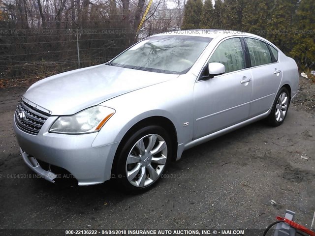 JNKAY01F06M256154 - 2006 INFINITI M35 SPORT SILVER photo 2