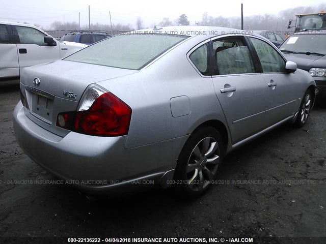 JNKAY01F06M256154 - 2006 INFINITI M35 SPORT SILVER photo 4