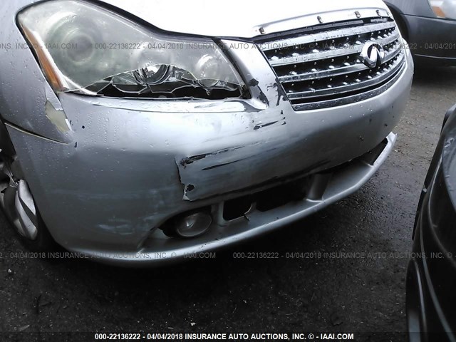 JNKAY01F06M256154 - 2006 INFINITI M35 SPORT SILVER photo 6