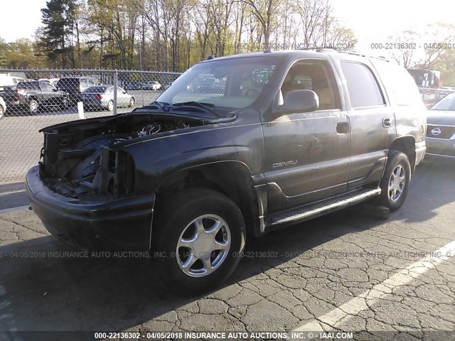 1GKEK63U45J228591 - 2005 GMC YUKON DENALI BLACK photo 2