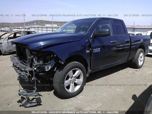 1C6RR6FT6DS537863 - 2013 RAM 1500 ST BLUE photo 2