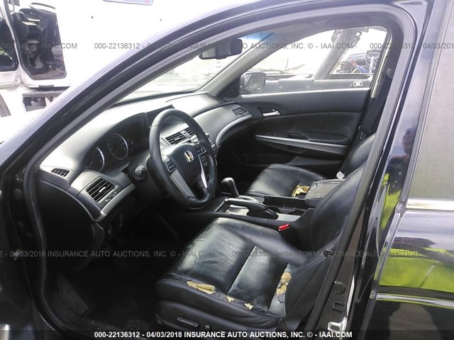 1HGCP36838A045786 - 2008 HONDA ACCORD EXL BLACK photo 5