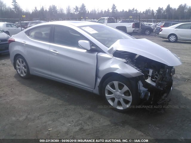 5NPDH4AE5DH159777 - 2013 HYUNDAI ELANTRA GLS/LIMITED SILVER photo 1