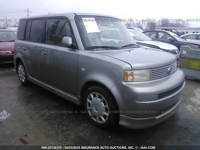 JTLKT324964125411 - 2006 TOYOTA SCION XB SILVER photo 1