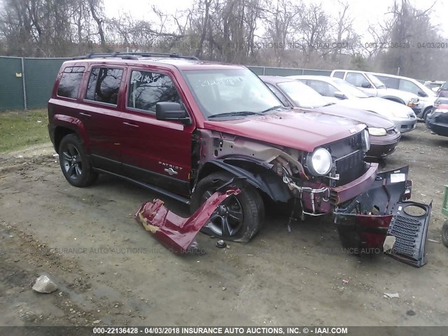 1C4NJRFB3DD274419 - 2013 JEEP PATRIOT LATITUDE BURGUNDY photo 1