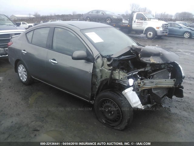 3N1CN7AP2EL829622 - 2014 NISSAN VERSA S/S PLUS/SV/SL GRAY photo 1