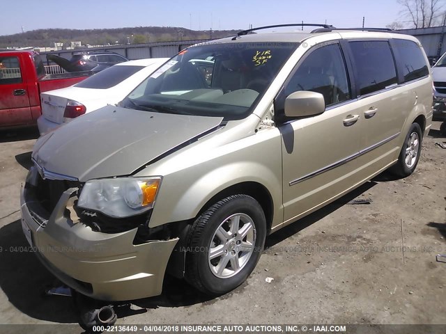 2A4RR5D12AR240312 - 2010 CHRYSLER TOWN & COUNTRY TOURING GOLD photo 2