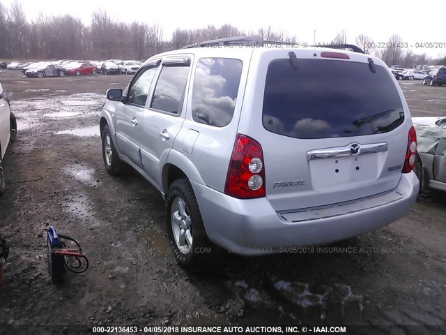 4F2CZ94145KM40826 - 2005 MAZDA TRIBUTE S SILVER photo 3