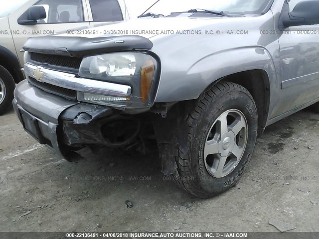 1GNDT13S962106480 - 2006 CHEVROLET TRAILBLAZER LS/LT SILVER photo 6