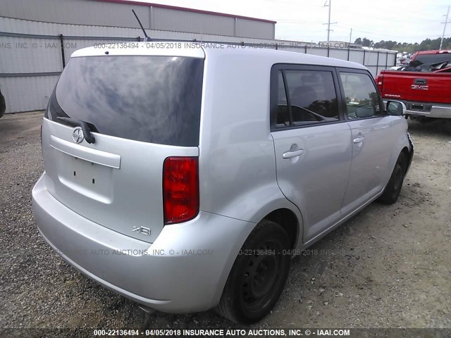 JTLKE50E781023322 - 2008 TOYOTA SCION XB ვერცხლისფერი ფოტო 4