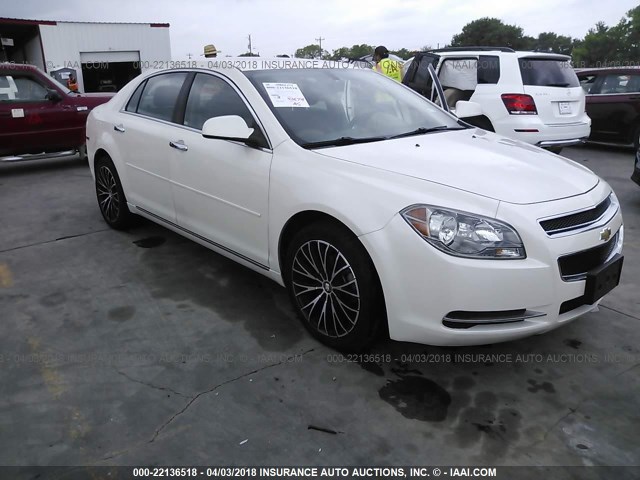 1G1ZC5E09CF296425 - 2012 CHEVROLET MALIBU 1LT WHITE photo 1