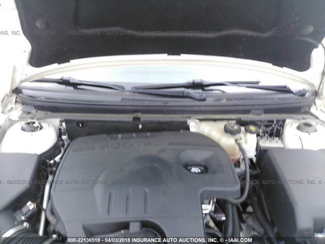 1G1ZC5E09CF296425 - 2012 CHEVROLET MALIBU 1LT 白色 照片 10