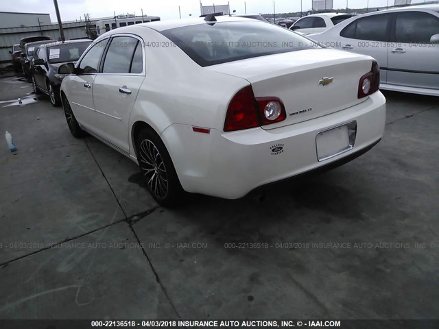 1G1ZC5E09CF296425 - 2012 CHEVROLET MALIBU 1LT WHITE photo 3