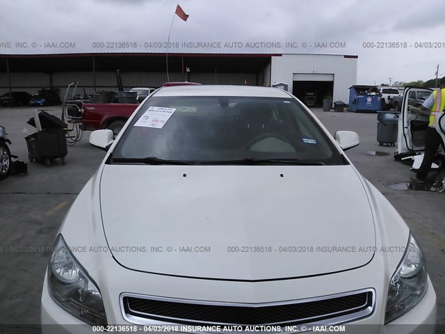 1G1ZC5E09CF296425 - 2012 CHEVROLET MALIBU 1LT WHITE photo 6