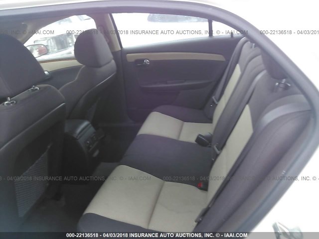 1G1ZC5E09CF296425 - 2012 CHEVROLET MALIBU 1LT 白色 照片 8