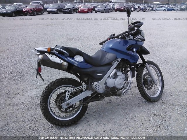 WB10183A43ZF71118 - 2003 BMW F650 DAKAR BLUE photo 4