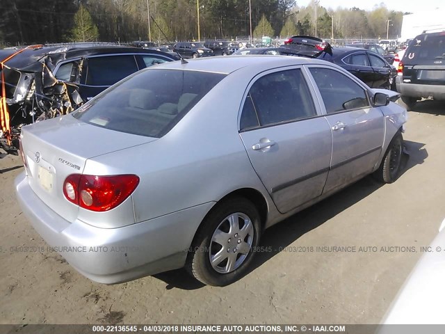 1NXBR32E87Z912124 - 2007 TOYOTA COROLLA CE/LE/S SILVER photo 4