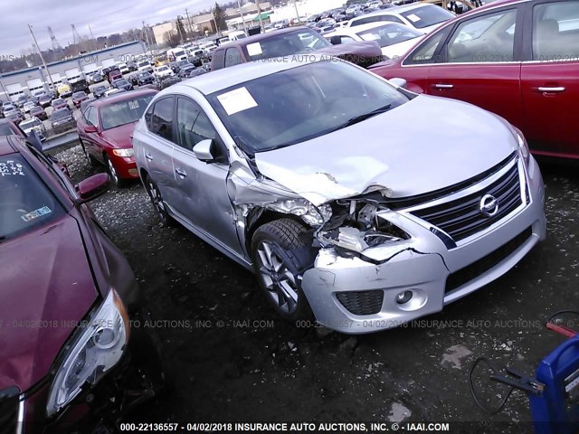 3N1AB7AP3DL731312 - 2013 NISSAN SENTRA S/SV/SR/SL SILVER photo 1