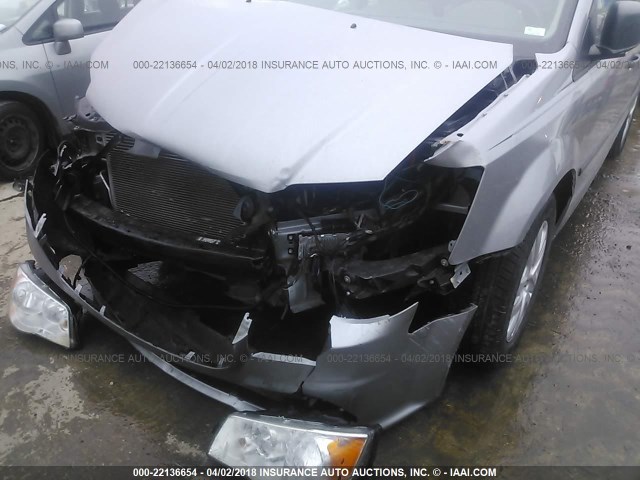 2C4RDGBG4ER130293 - 2014 DODGE GRAND CARAVAN SE GRAY photo 6