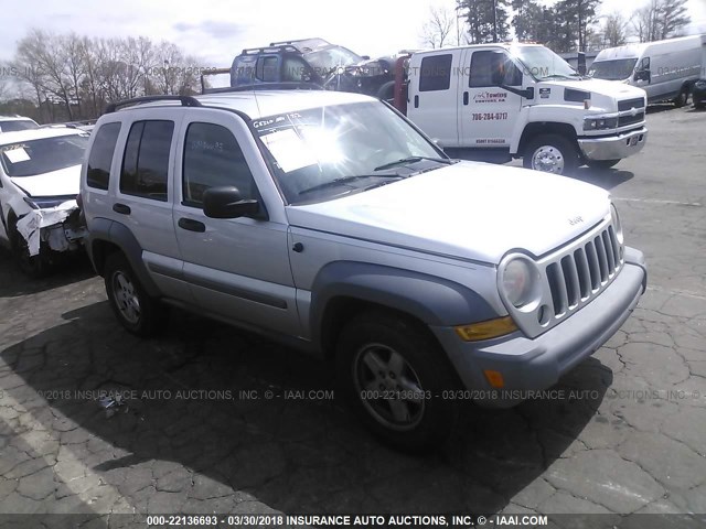 1J4GK48K86W114835 - 2006 JEEP LIBERTY SPORT 银色 照片 1