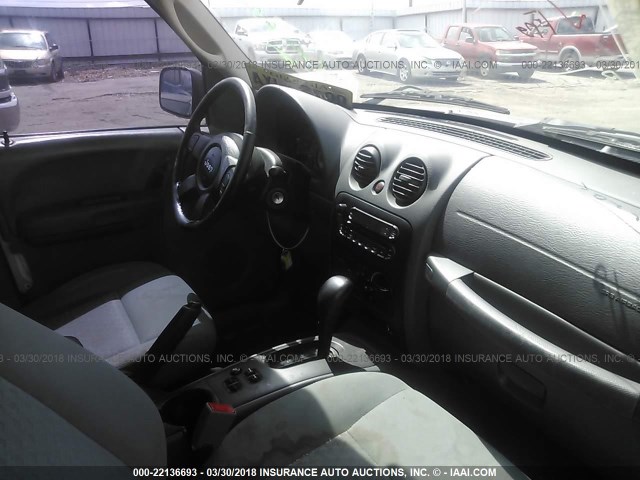 1J4GK48K86W114835 - 2006 JEEP LIBERTY SPORT 银色 照片 5