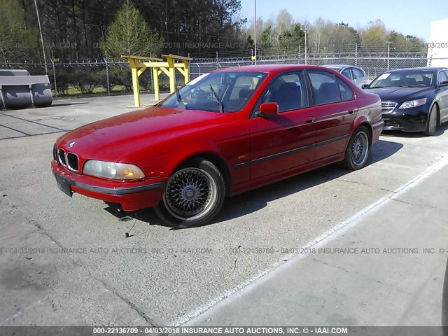 WBADM6342YGU24979 - 2000 BMW 528 I AUTOMATIC RED photo 2