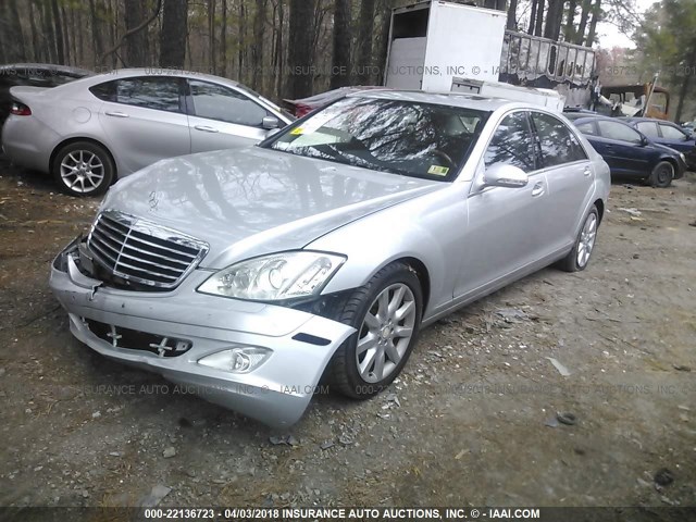 WDDNG86X68A224843 - 2008 MERCEDES-BENZ S 550 4MATIC SILVER photo 2