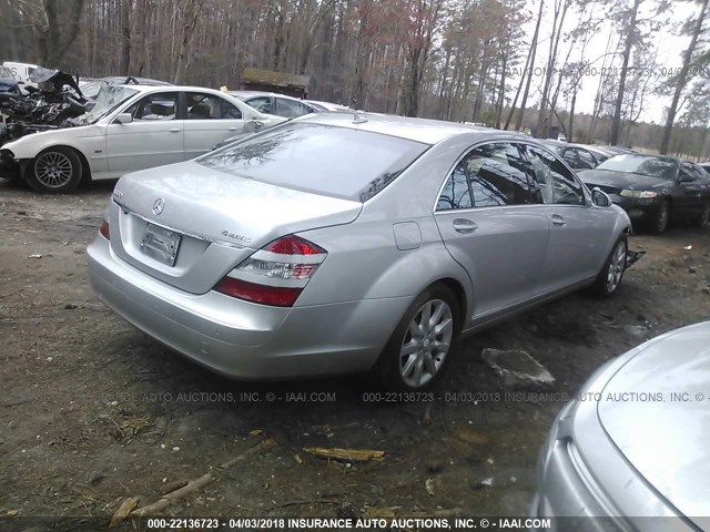 WDDNG86X68A224843 - 2008 MERCEDES-BENZ S 550 4MATIC SILVER photo 4