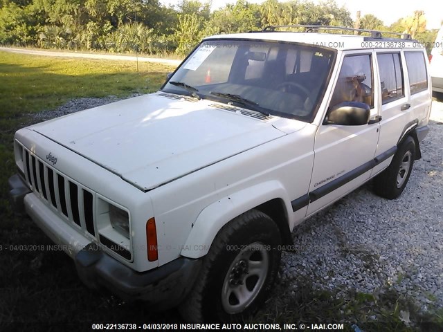 1J4FT48S2YL134088 - 2000 JEEP CHEROKEE SPORT WHITE photo 2