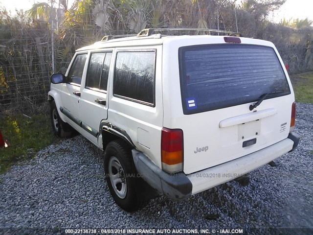 1J4FT48S2YL134088 - 2000 JEEP CHEROKEE SPORT WHITE photo 3