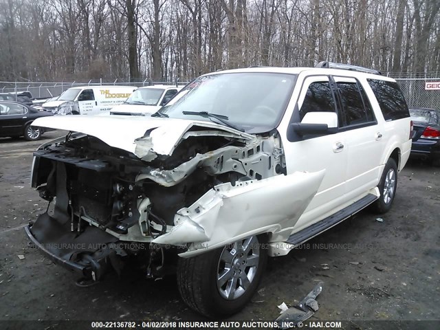 1FMFK20528LA16332 - 2008 FORD EXPEDITION EL LIMITED WHITE photo 2