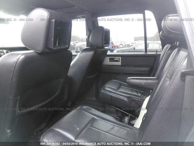 1FMFK20528LA16332 - 2008 FORD EXPEDITION EL LIMITED WHITE photo 8