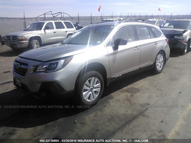 4S4BSAAC3J3307496 - 2018 SUBARU OUTBACK 2.5I GOLD photo 2