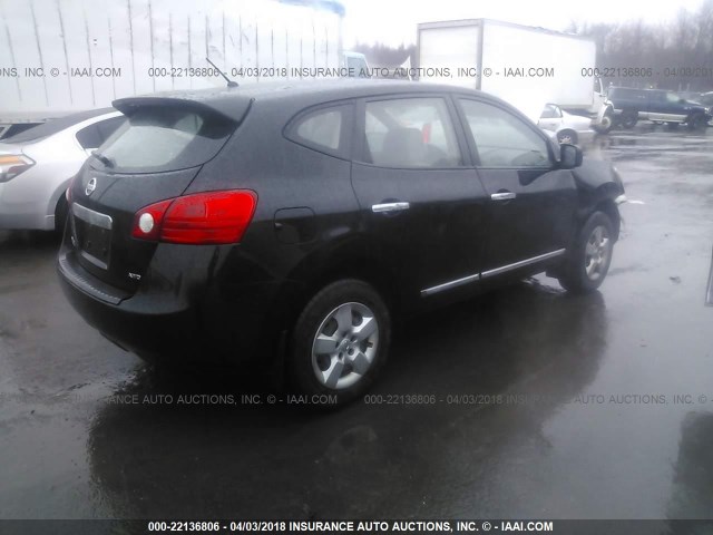 JN8AS5MV2BW257523 - 2011 NISSAN ROGUE S/SV/KROM BLACK photo 4