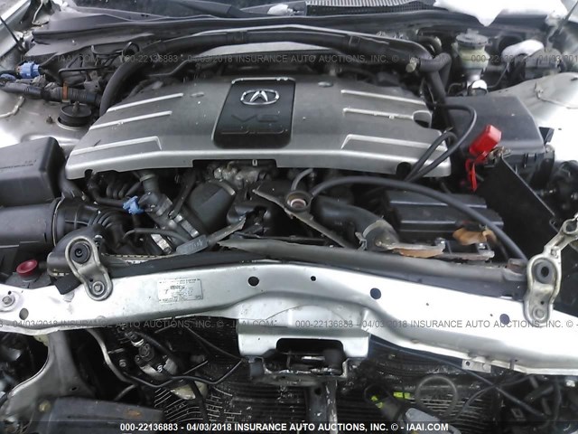 JH4KA96602C013482 - 2002 ACURA 3.5RL SILVER photo 10