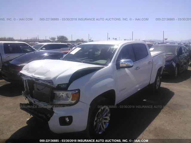 1GTG5DE3XG1128731 - 2016 GMC CANYON SLT WHITE photo 2